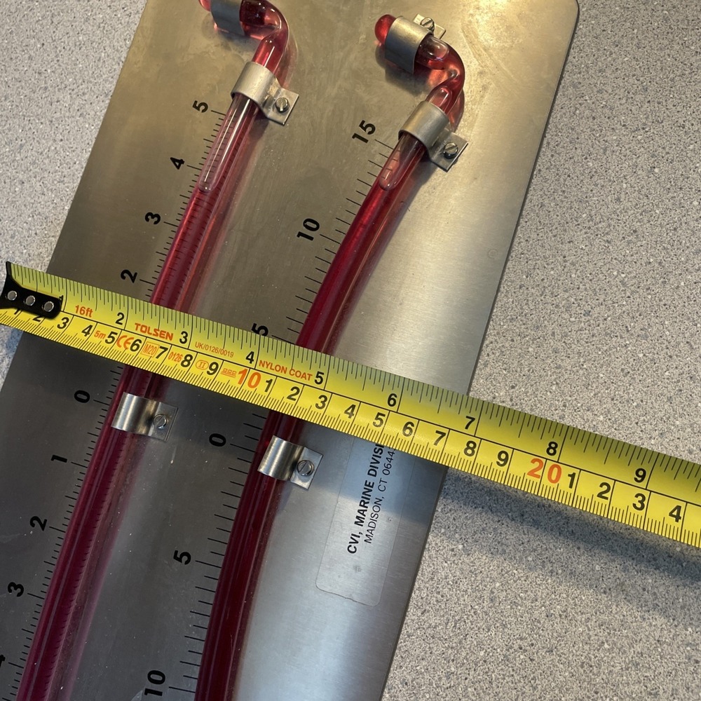 LARGE MOELLER INSTRUMENT CO. SHIPS SUBMARINE TWIN TUBE CLINOMETER LEVEL - Picture 10 of 10